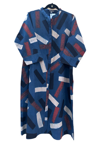 Cotton Dress#Paintbrush_Navy_XL