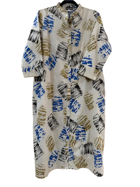 Cotton Dress#Ivory Oval _L