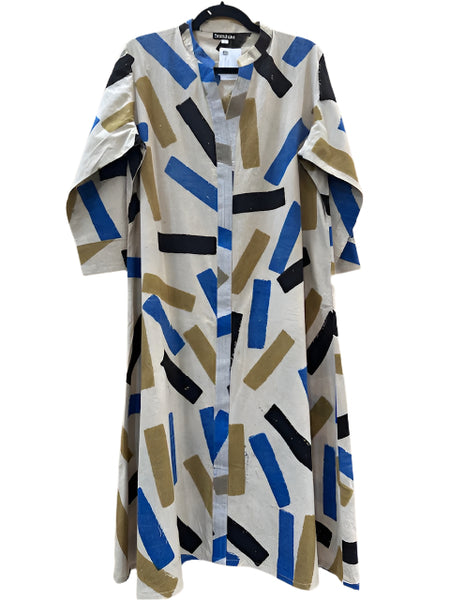 Cotton Dress#Ivory Paintbrush _L