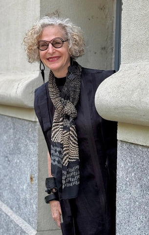 Chiffon Sheer #79_Black_Ivory_Gray