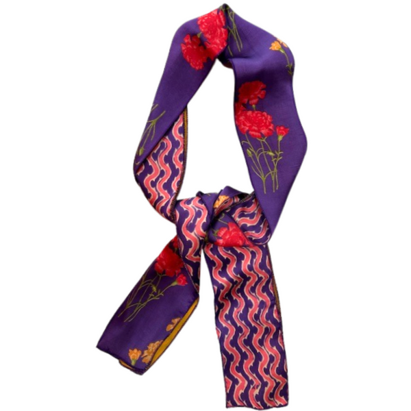 Silk Tubular #225_Purple_Garden