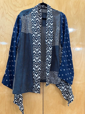 Kimono Jacket #Navy_White