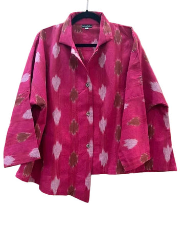 Mystic Shirt #Red_ikat_Small_Large