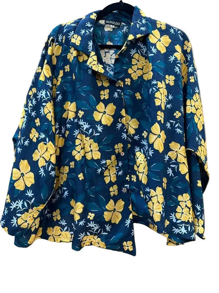 Mystic Shirt #Midnight_Hibiscus_Small_Large