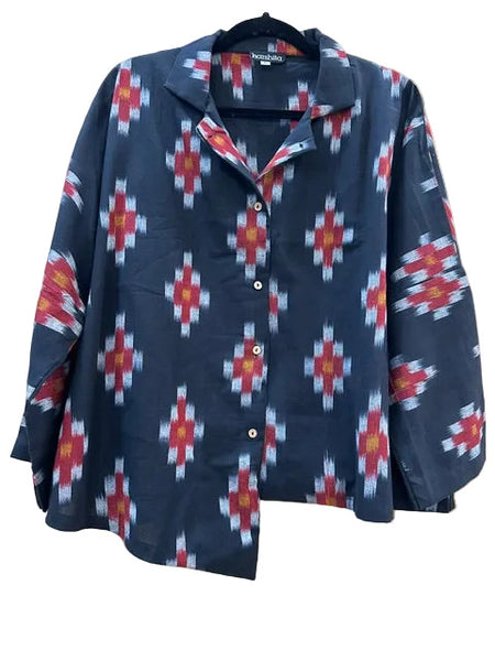 Mystic Shirt #Tribal_Diamond_Ikat_Small