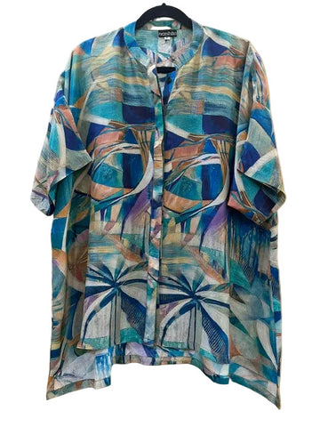 Mystic Shirt #Swing_Ocean_Roses_Small/Medium