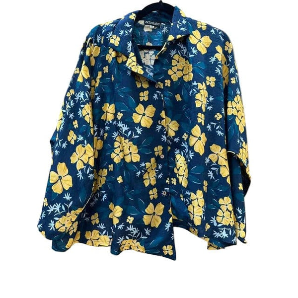 Mystic shirt - Mystic Shirt #Midnight_Hibiscus_Small_Large