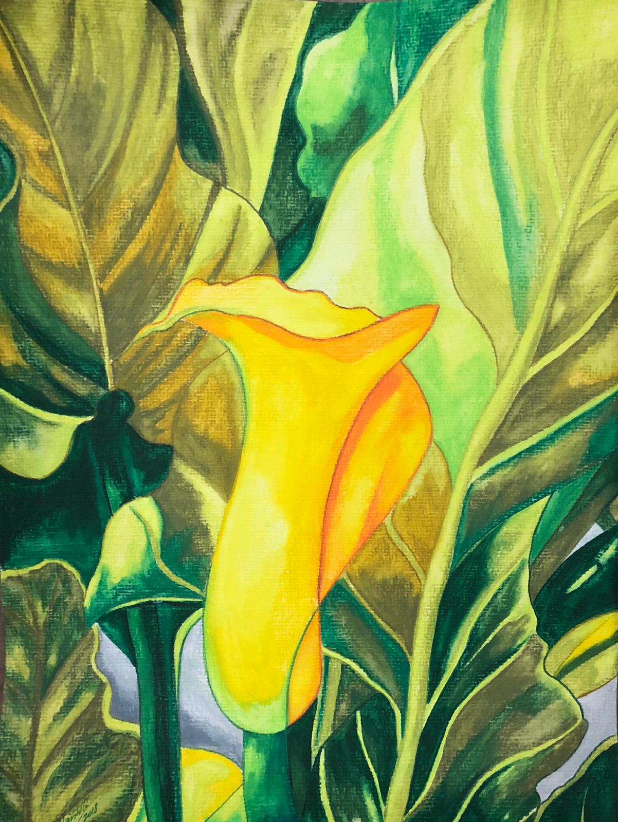 calla lily flower painting Calla Lily Painting by Harshita