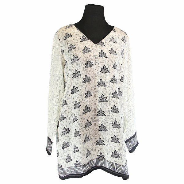 Silk Tunic #128 Zebra