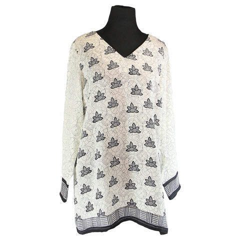 Silk Tunic #128 Zebra