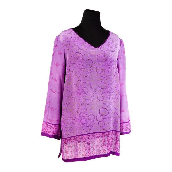 Silk Tunic #132 Iris