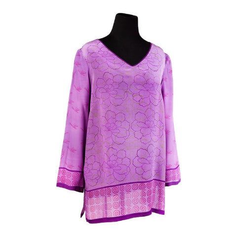 Silk Tunic #132 Iris