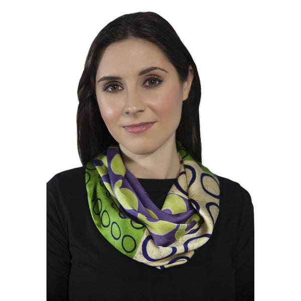 Infinity Scarf #2 Midnight, Forest Green