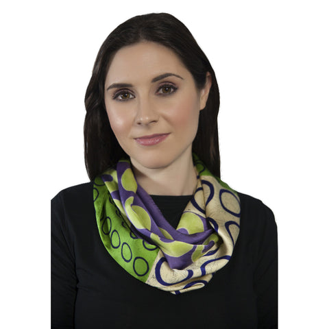 Infinity Scarf #2 Midnight, Forest Green