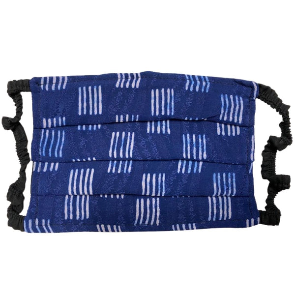 Elastic Pleated Mask in Lapis Square