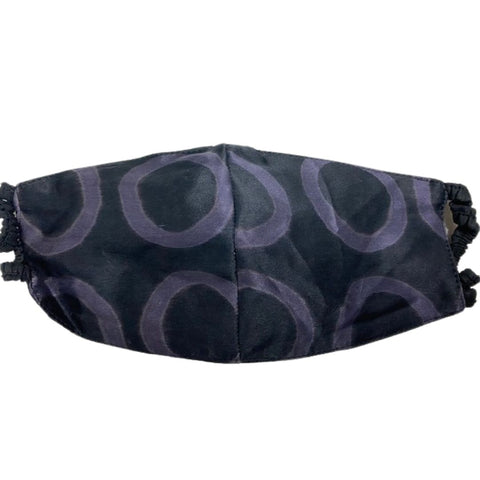 Elastic Mask in Black/Gray Circlet