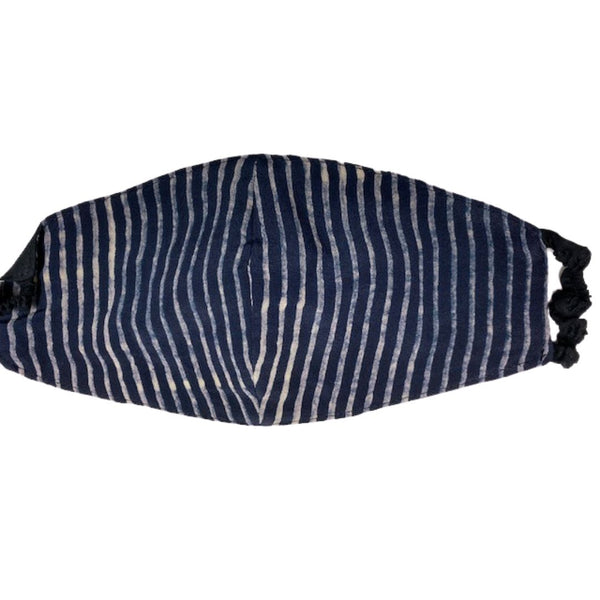 Elastic Mask in Black/Ivory/Gray Doppler