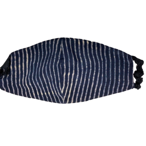 Elastic Mask in Black/Ivory/Gray Doppler