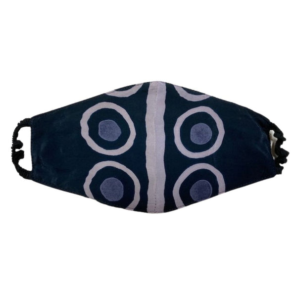 Elastic Mask in Black/Ivory/Gray Tree