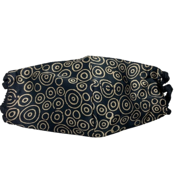 Elastic Mask in Black/Ivory Shell