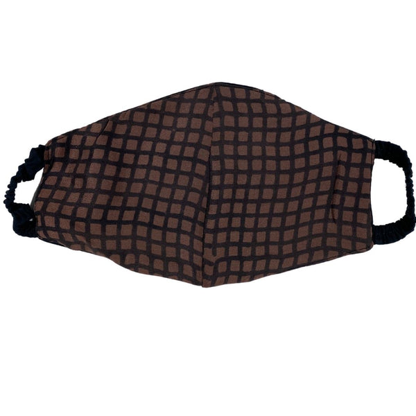 Elastic Mask in Brown Grid