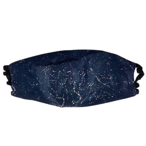 Elastic Mask in Black/Ivory Fresco