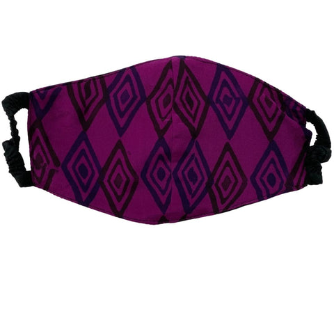 Elastic Mask in Magenta Diamond