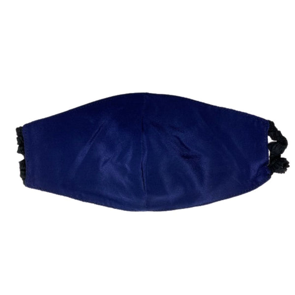 Elastic Mask in Navy Satin