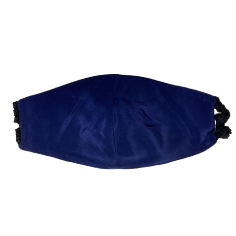Elastic Mask in Navy Satin