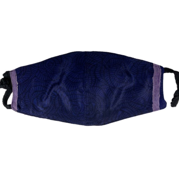 Elastic Mask in Navy Roses