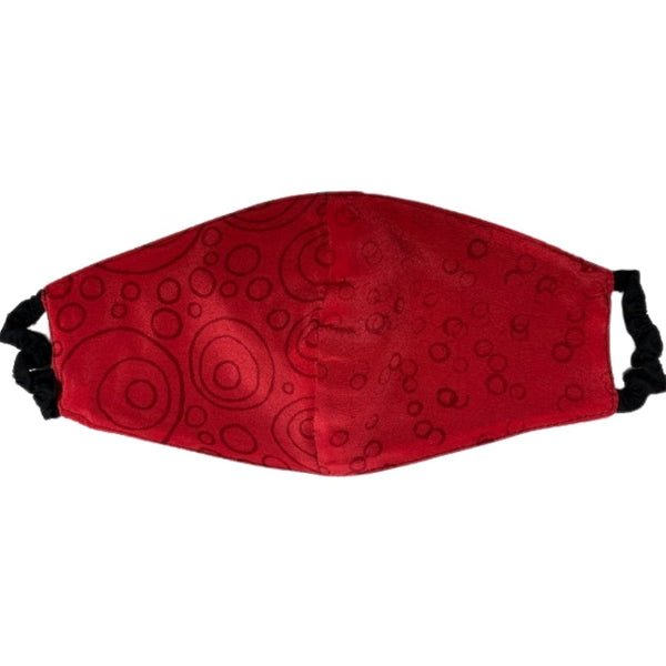 Elastic Mask in Sangria Shell Dots