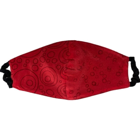 Elastic Mask in Sangria Shell Dots