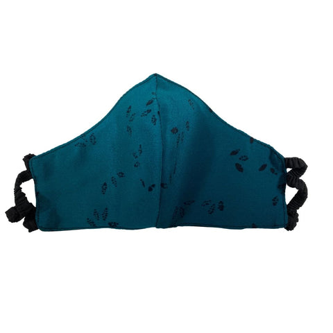 Peaked Elastic Mask in Teal Fresco