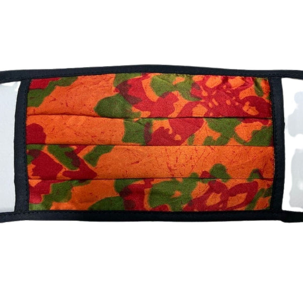 Tie-On Mask in Chilipepper Chrysanthemum