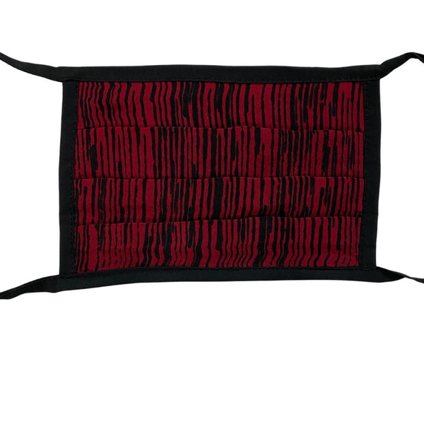 Tie-On Mask in Sangria Bark