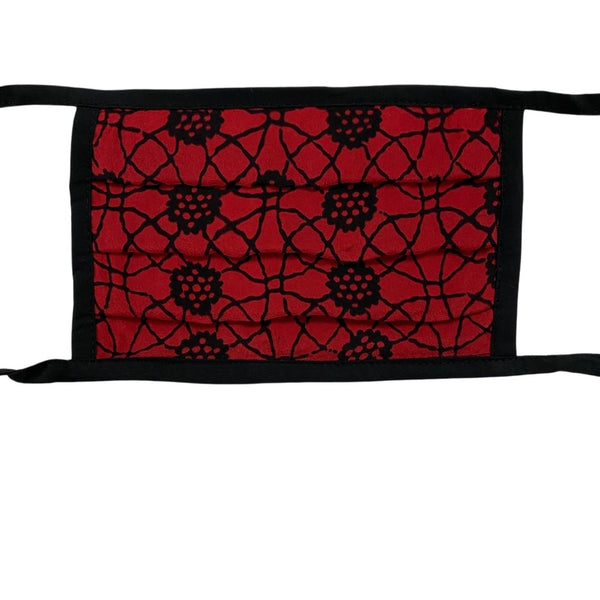 Tie-On Mask in Ladybug Tile