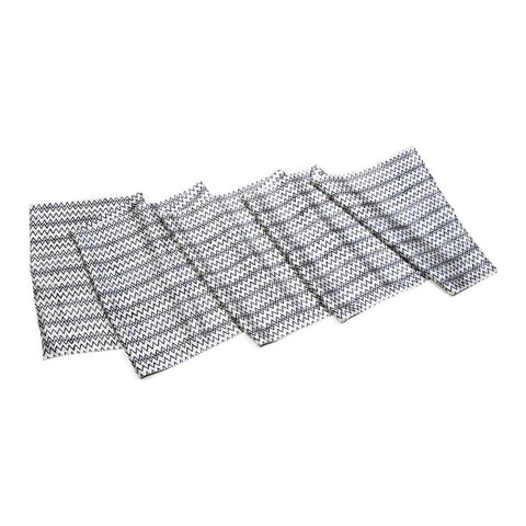 Men's Scarf HMS5 Black and White