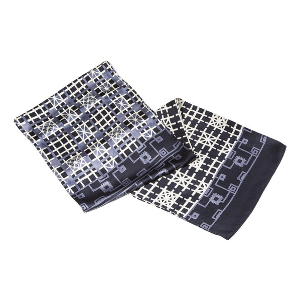 Silk Charmeuse Solo #101 Black Ivory Gray