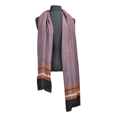 Wool Shawl #14 Coffee