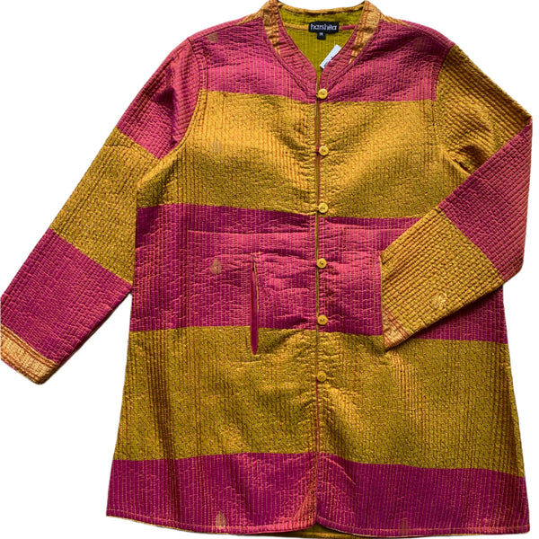 Quilted Silk Vest #15 Marigold