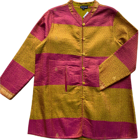 Quilted Silk Vest #15 Marigold