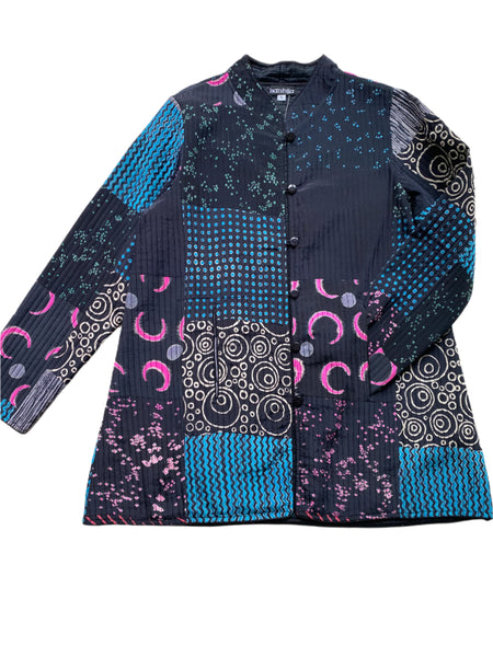 Quilted Silk Vest #23 Night Sky