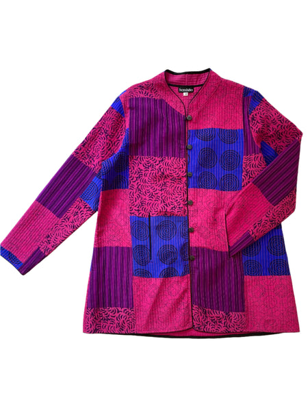 Quilted Silk Vest #70 Jewel