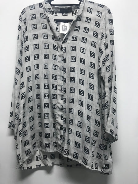 Long Shirt Black/White Squares