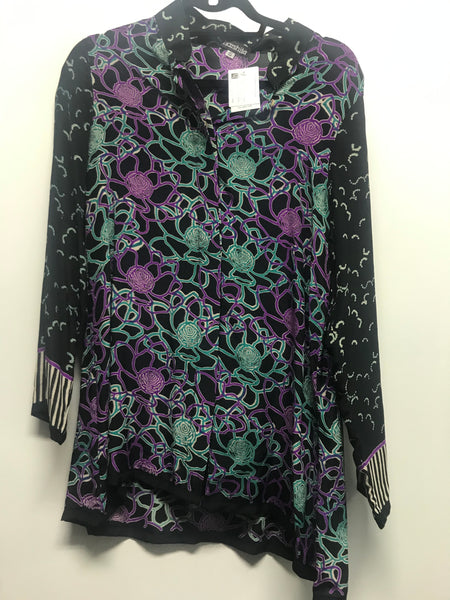 Long Shirt Lights at Night Cornflower