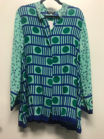 Long Shirt Seagreen Checkers