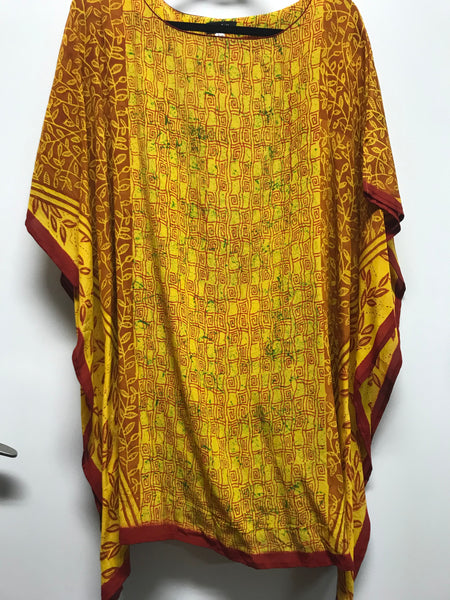 Poncho #18 Indigo Gold