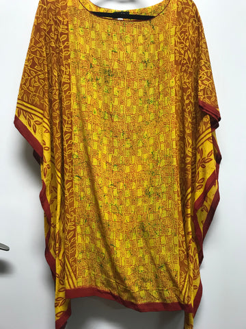 Poncho #18 Indigo Gold