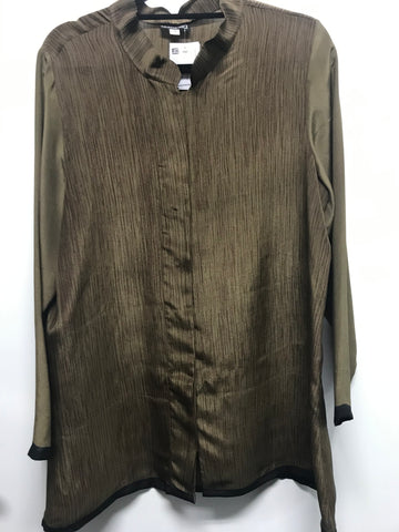 Long Shirt Raw Umber Bark