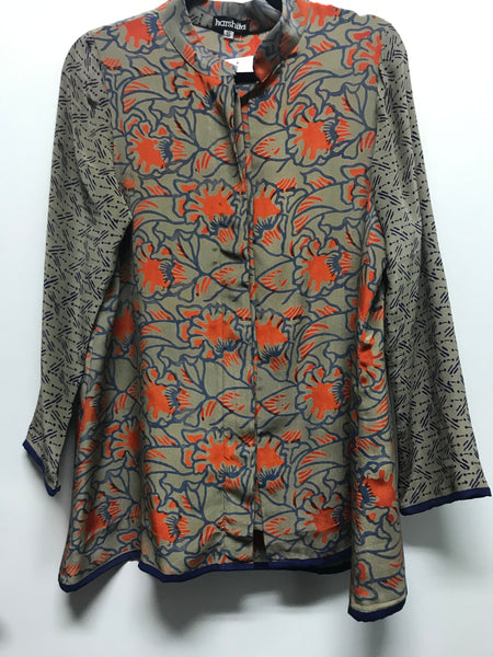 Long Shirt Rhapsody in Blue Orchid